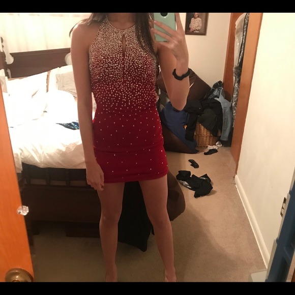 Red Jovani Dress - Picture 3 of 5